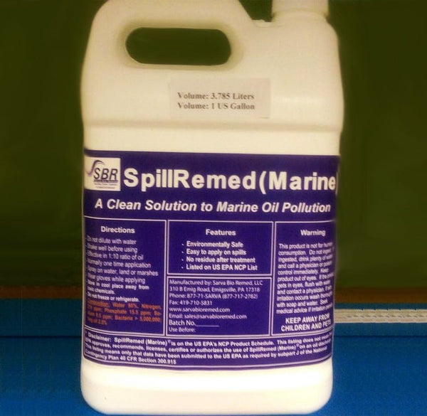 SpillRemed (Marine) 1 G (3.785 L): For Marine fuel oil releases (Shipping not included) - VaporRemed