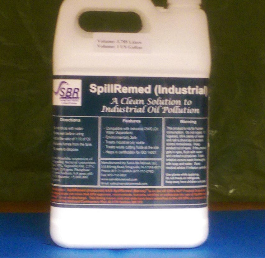 SpillRemed (Industrial): 1 G(3.785 L): For industrial applications (Shipping extra)